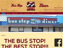 Tablet Screenshot of busstopdiner.com